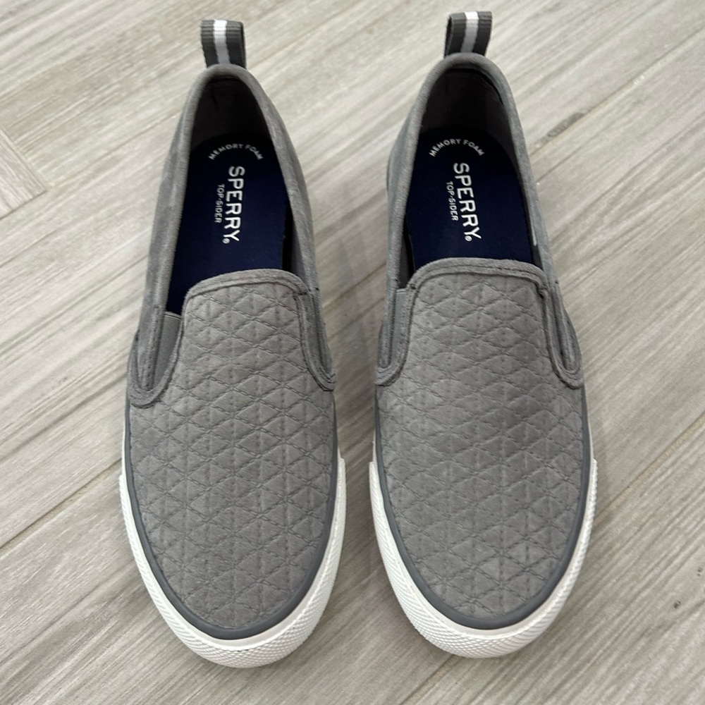 Sperry Women's Gray Slip-On Shoes Size 7